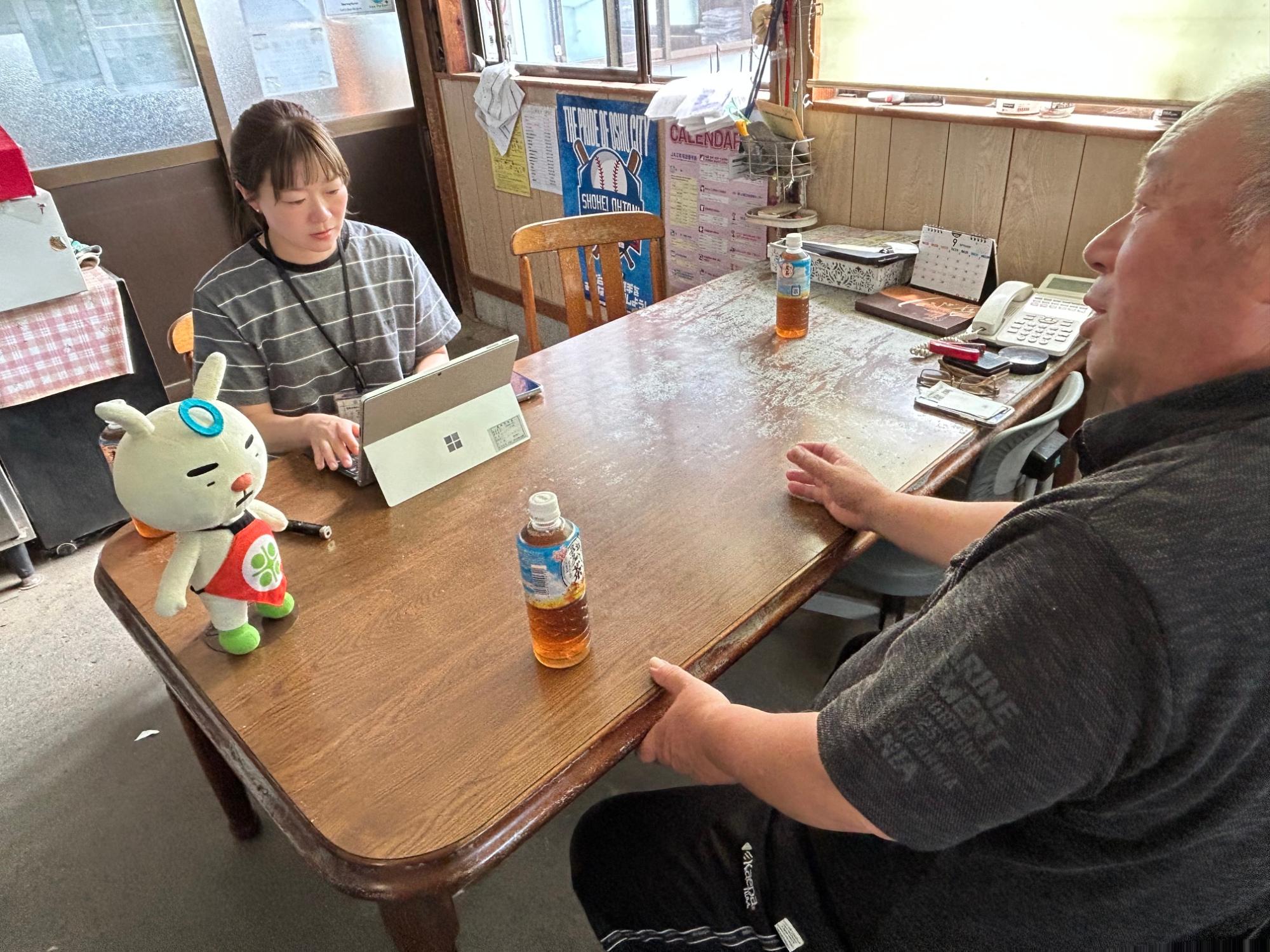 取材の様子