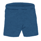 紺色の半ズボンのイラスト