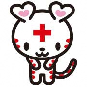 ハートラちゃんがお辞儀をしているイラスト