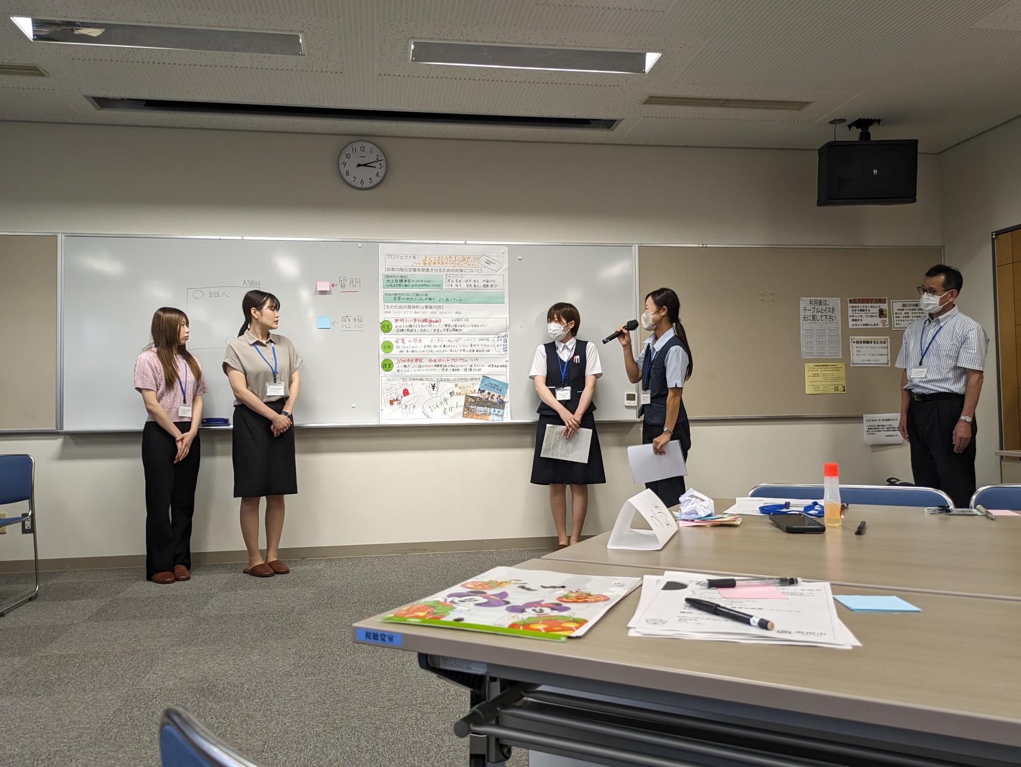 2班発表の様子