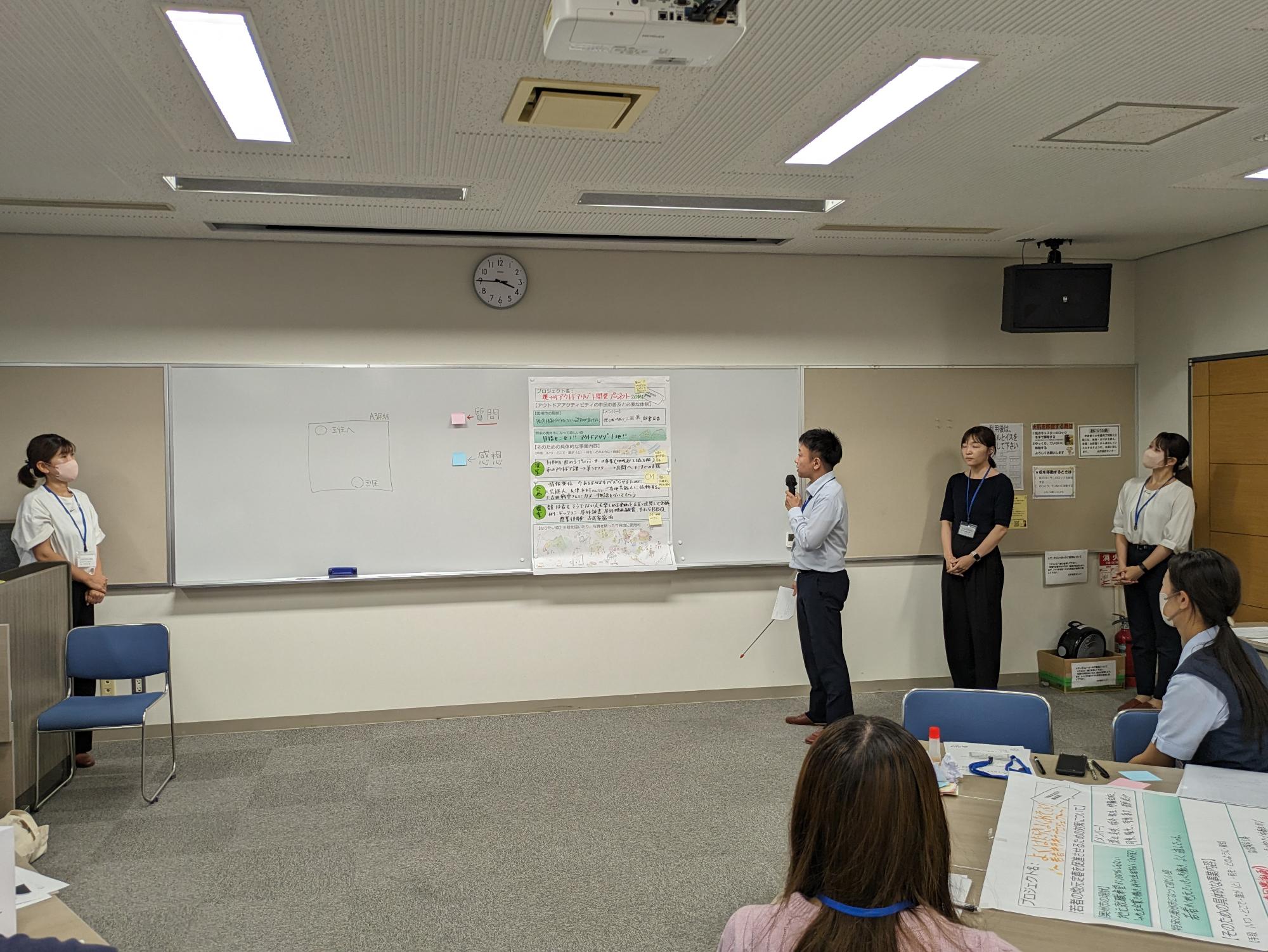 5班発表の様子
