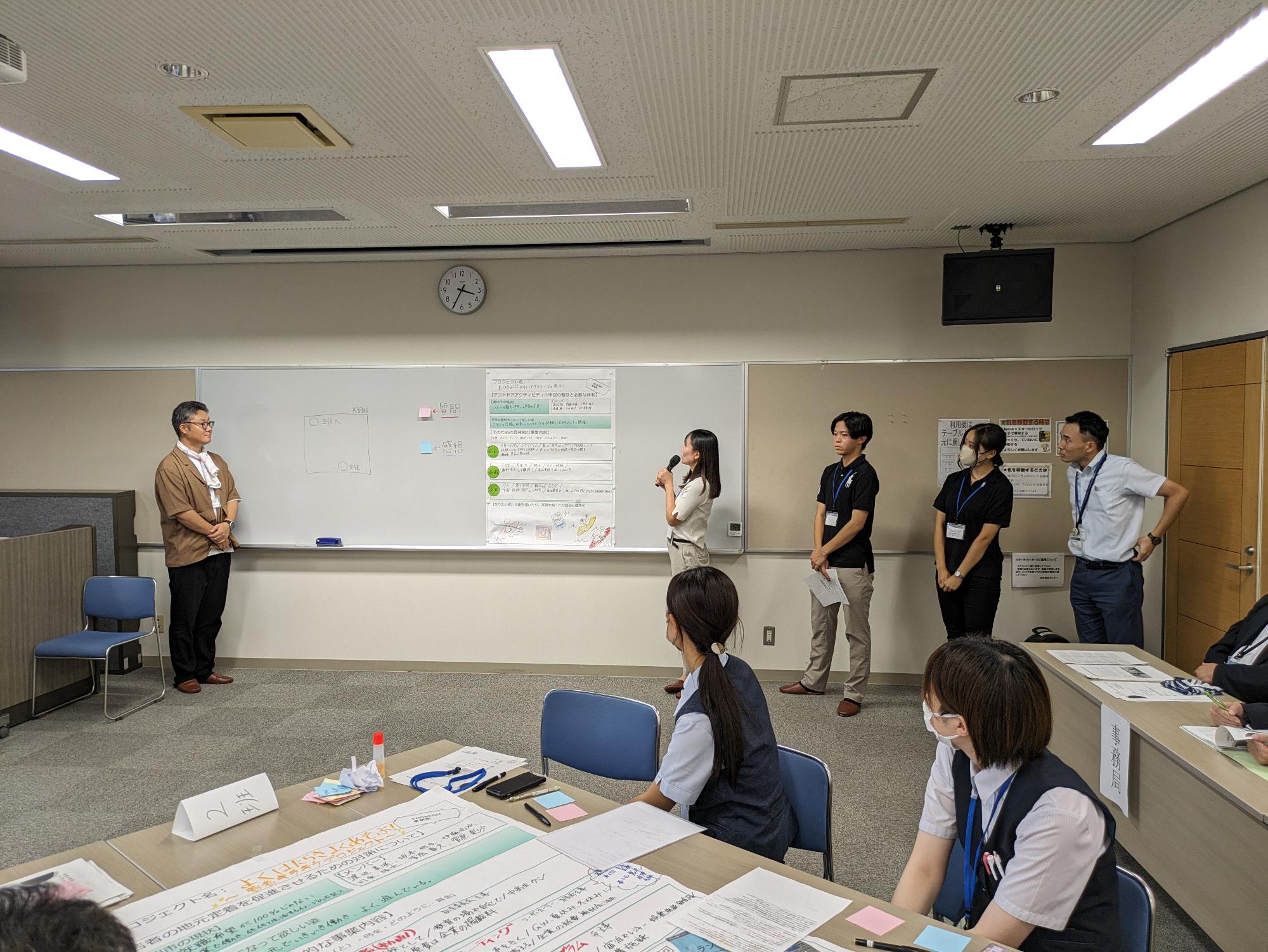 4班発表の様子