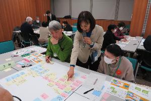 市民向けワークショップの協議中の写真