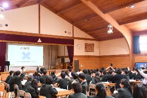 講義の様子。クイズもありました