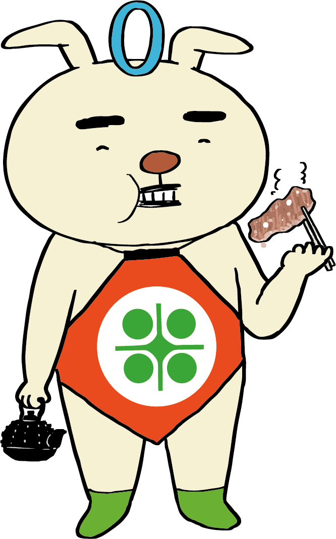 前沢牛を食べるおうしゅうたろう