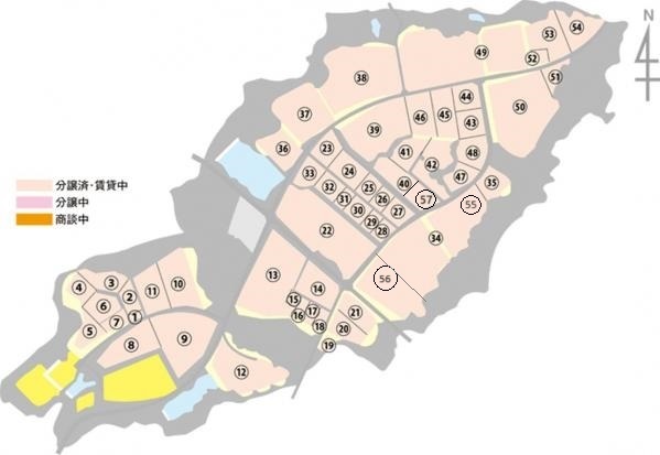 江刺中核工業団地区画位置図