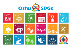奥州市版SDGs一覧のイラスト