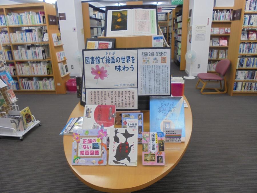 企画展「図書館で絵画の世界を味わう」