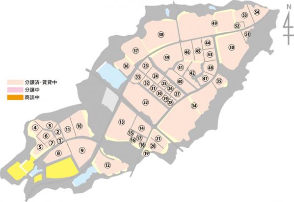 江刺中核工業団地区画位置図
