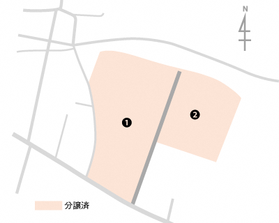 胆沢東南部工業団地区画位置図