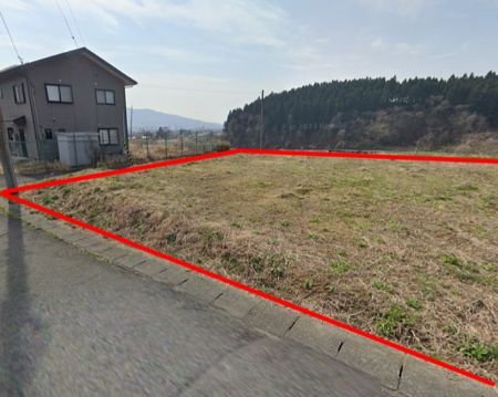 前沢古城字比良36番116の現況写真